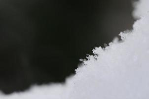 cristales de nieve con fondo gris foto