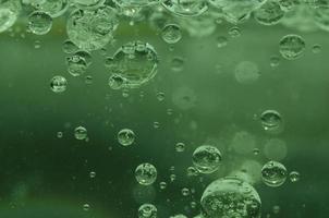 small oil droplets in water photo