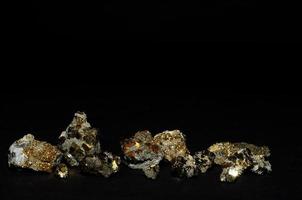 many small stones with pyrite photo