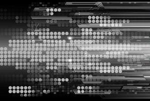 Fondo de concepto de tecnología futura de circuito cibernético vector