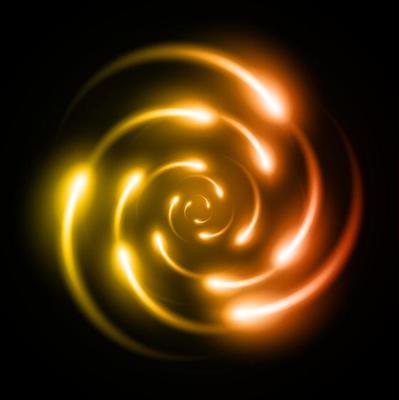 Dark Blue Shining atom scheme. illustration. Abstract Technology background for computer graphic