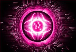 eye cyber circuit future technology concept background vector