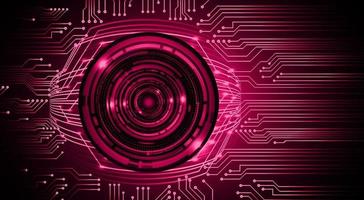 eye cyber circuit future technology concept background vector