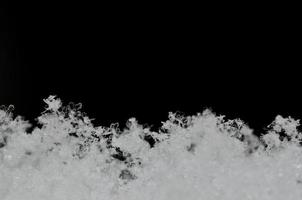 many fragile snow crystals photo