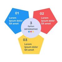 A colourful infographic icon in editable design vector