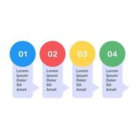 Step labels infographic icon in flat design vector