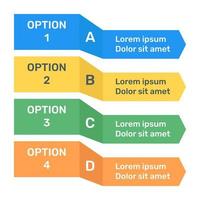 gráfico de etiquetas en icono plano vector