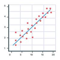 Function chart flat icon, editable design vector