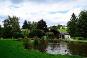 pond in spa park photo