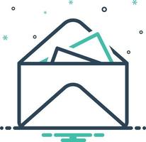Mix icon for inbox message vector