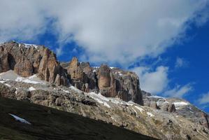 high mountains while hiking photo