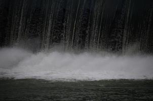 waterfall on dam photo