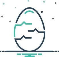 Mix icon for egg vector