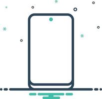 icono de mezcla para celular vector