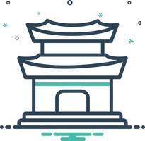 Mix icon for korea vector