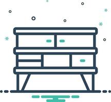 Mix icon for furniture vector