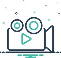 Mix icon for movie vector