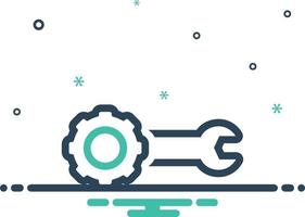 Mix icon for development vector