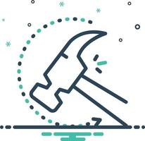 Mix icon for indestructible vector