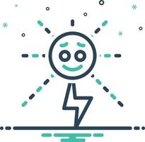 icono de mezcla de energía vector