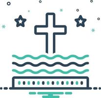 Mix icon for liturgy vector