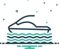 Mix icon for hydrocycle vector