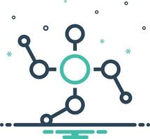 Mix icon for phosphoric vector