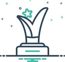 Mix icon for prize vector