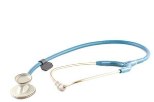 stethoscope isolated on white background photo