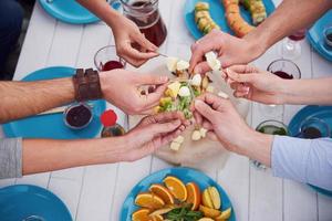 Friends birthday at a picnic photo