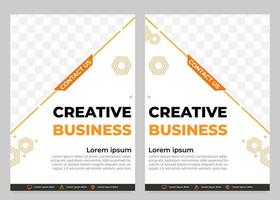 creative business flyer template vector