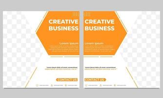 creative business social media post template vector