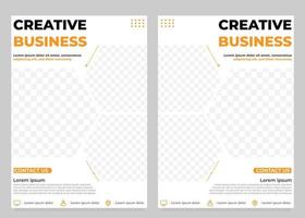 creative business flyer template vector