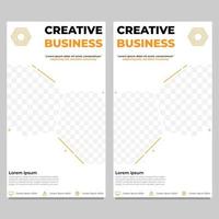 creative business social media story template vector