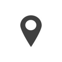 location vector icon isolated, map pin point icon vector, pin marker, map pointer symbol