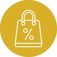 Paper Bag Icon Style vector
