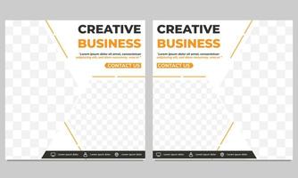 creative business social media post template vector