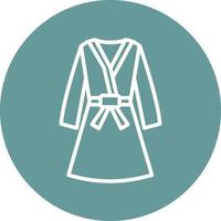 Bathrobe Icon Style vector