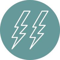 Thunder Icon Style vector