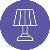 Table Lamp Icon Style vector