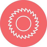 estilo de icono de sierra circular vector