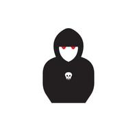 fondo de vector de logotipo de icono de hacker