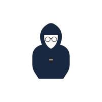 Hacker icon logo vector background