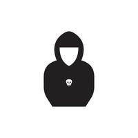 Hacker icon logo vector background