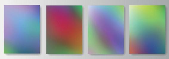 Blurred colorful background set collection vector