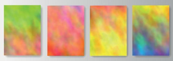 Blurred colorful background set collection vector