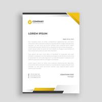 Professional letterhead design template vector