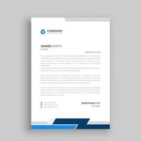 Professional letterhead design template vector