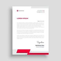 Professional letterhead design template vector