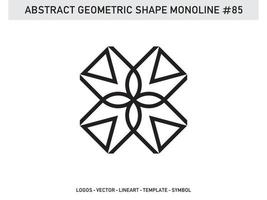 Ornament Geometric Monoline Shape Abstract Line Free Vector